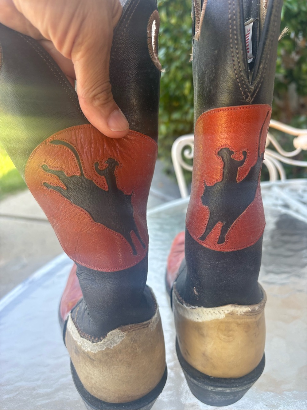 Vintage Leather Cowboy Boots - Picture 8 of 16
